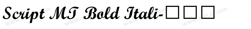 Script MT Bold Itali字体转换